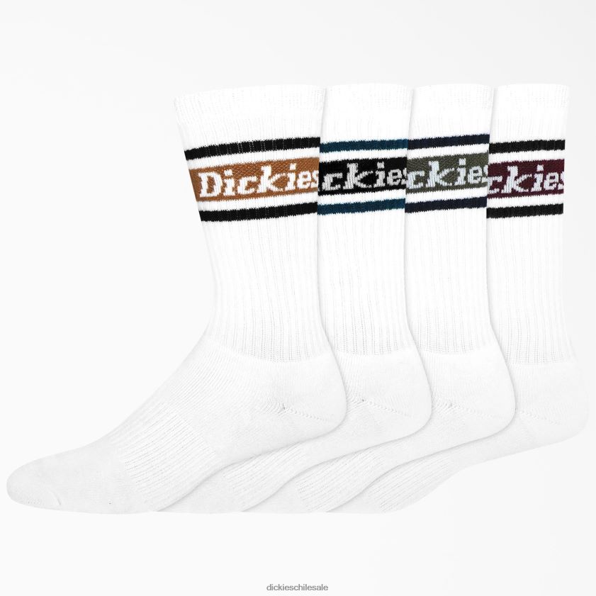 blanco/raya de otoño (wsf) unisexo calcetines de rugby a rayas pack de 4 Dickies accesorios X4H0F2796
