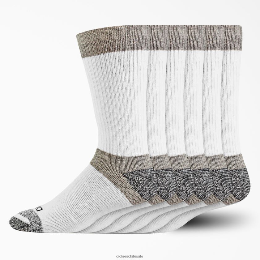 blanco (wh) unisexo paquete de 6 pares de calcetines Max Cushion Dickies accesorios X4H0F2957
