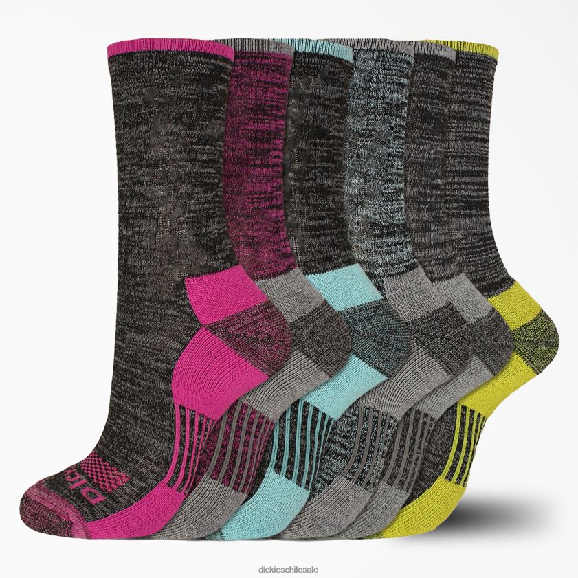 negro (negro) mujer paquete de 6 calcetines con control de la humedad free run Dickies accesorios X4H0F3006