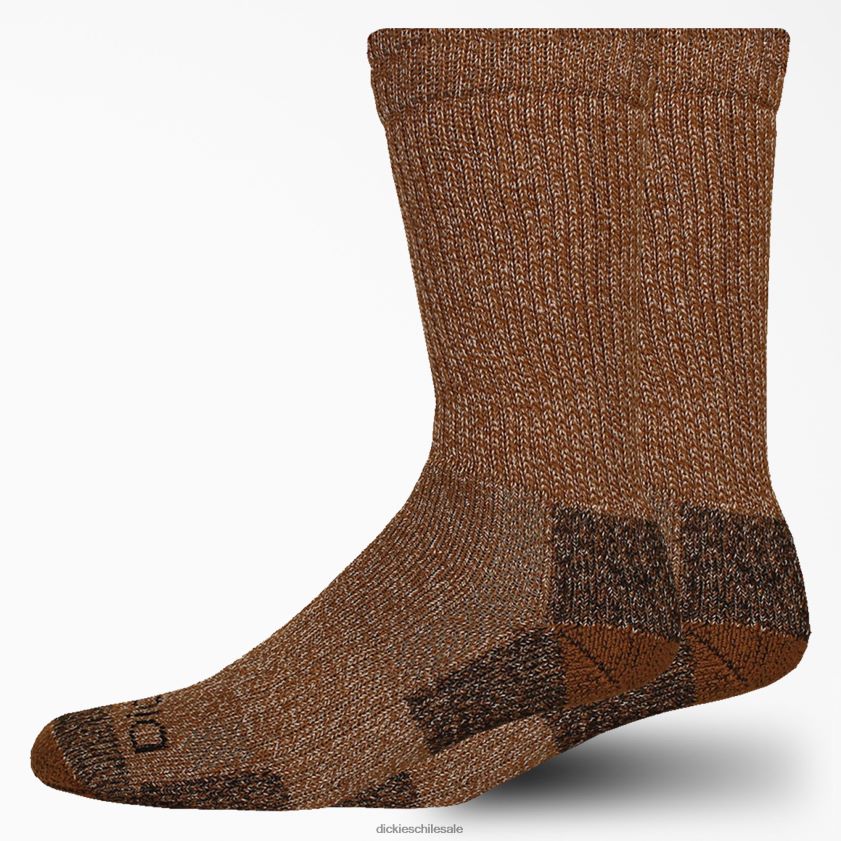 pato marrón (bd) unisexo paquete de 2 pares de calcetines con control de la humedad y puntera de acero Dickies accesorios X4H0F2988