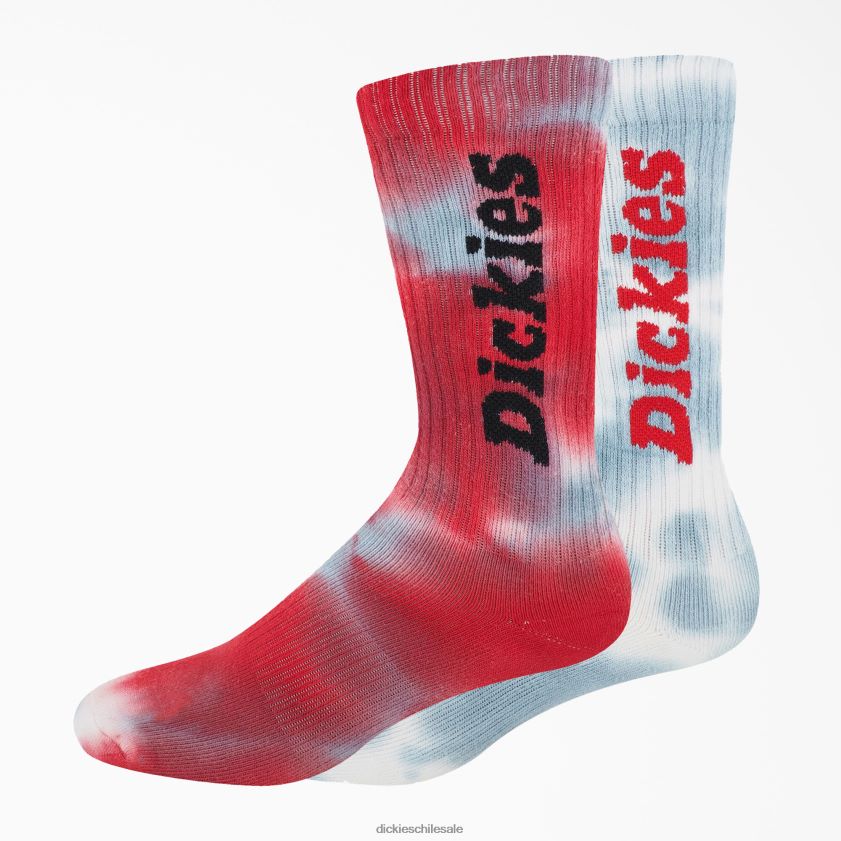 teñido anudado (tdy) unisexo paquete de 2 pares de calcetines tie-dye Dickies accesorios X4H0F2931