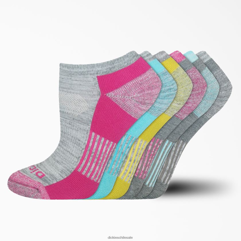 gris carbón (ch) mujer paquete de 6 pares de calcetines antihumedad free run no show Dickies accesorios X4H0F2982