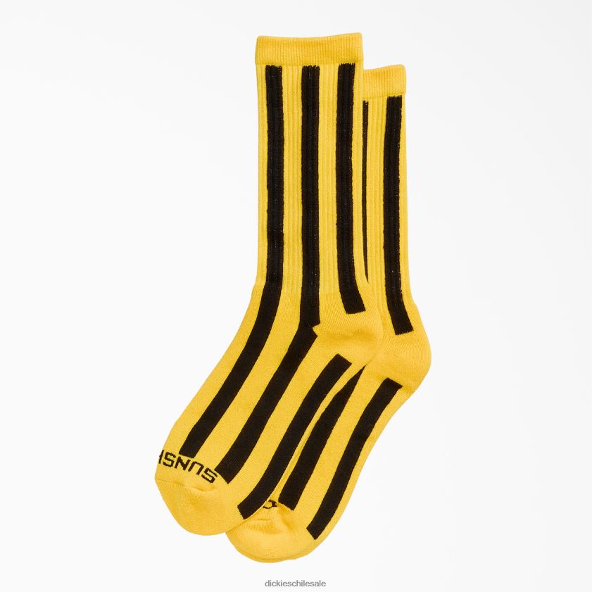 amarillo (yl) unisexo calcetines con rayas de sol de nueva york Dickies accesorios X4H0F2925