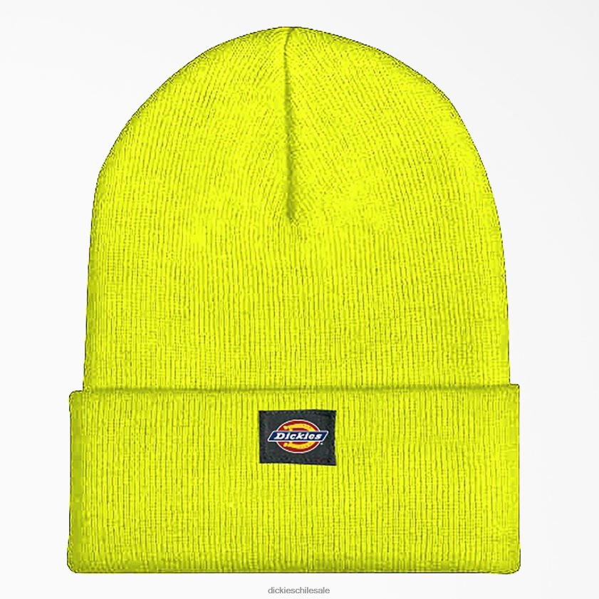 amarillo brillante (bwd) unisexo gorro acrílico con puños Dickies accesorios X4H0F1481