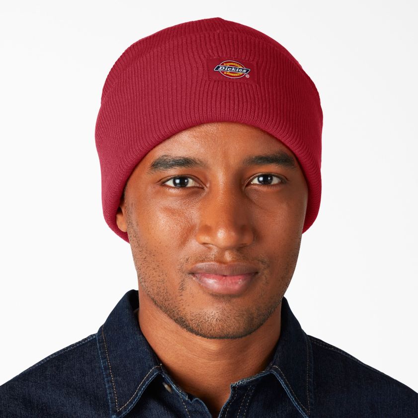 inglés rojo (er) unisexo gorro tejido con puños Dickies accesorios X4H0F1485