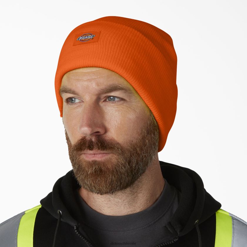 naranja neón (zna) unisexo gorro tejido con puños Dickies accesorios X4H0F1504