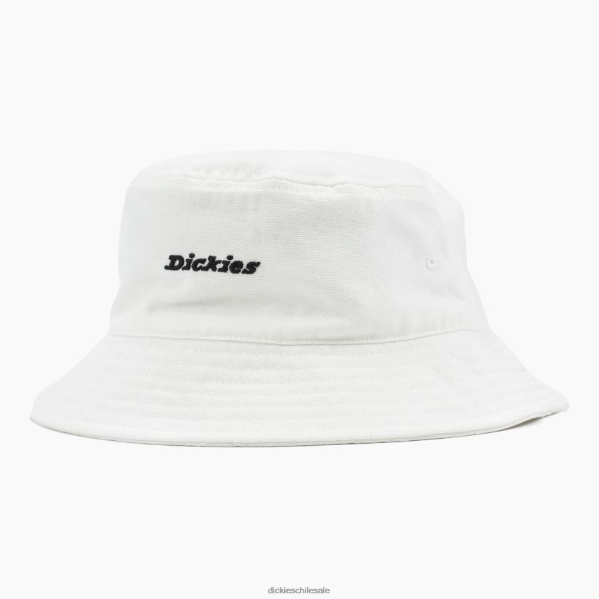 blanco (wh) unisexo sombrero de pescador de lona con logo Dickies accesorios X4H0F2918