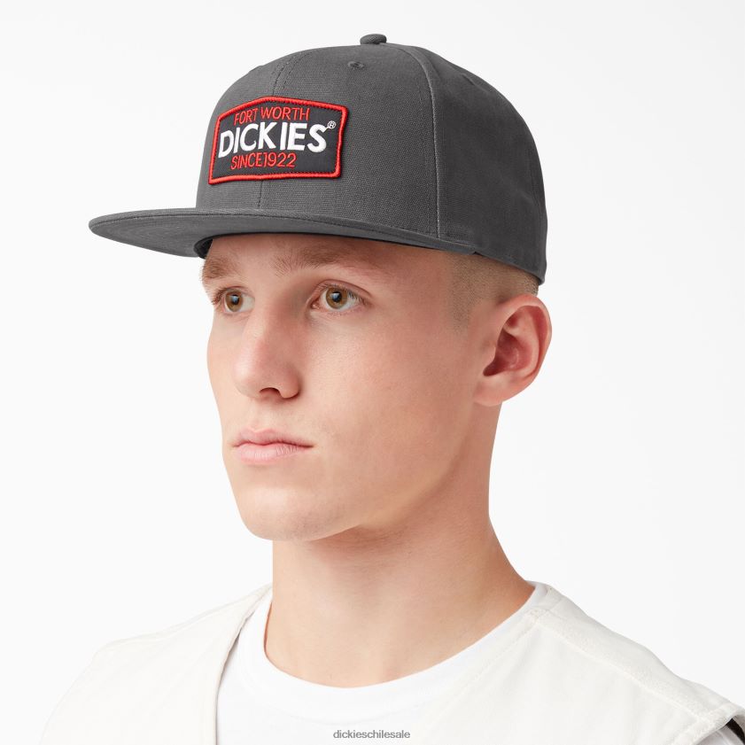 gris pizarra (sl) unisexo gorra plana con parche del logo Dickies accesorios X4H0F2895