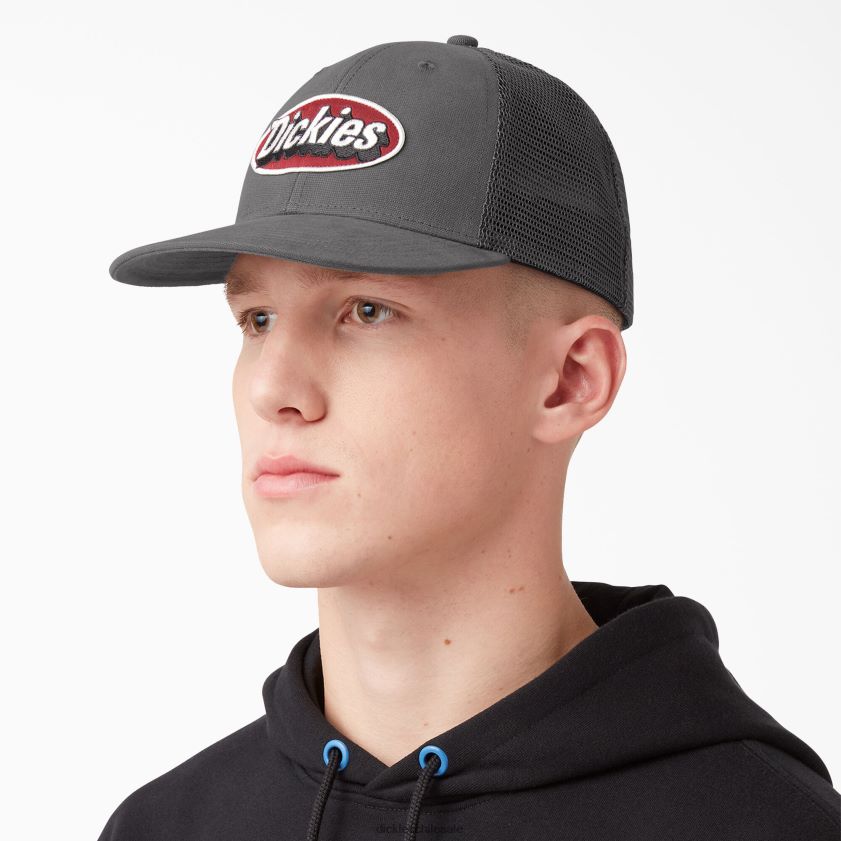 gris pizarra (sl) unisexo gorra trucker con parche del logo Dickies accesorios X4H0F2910