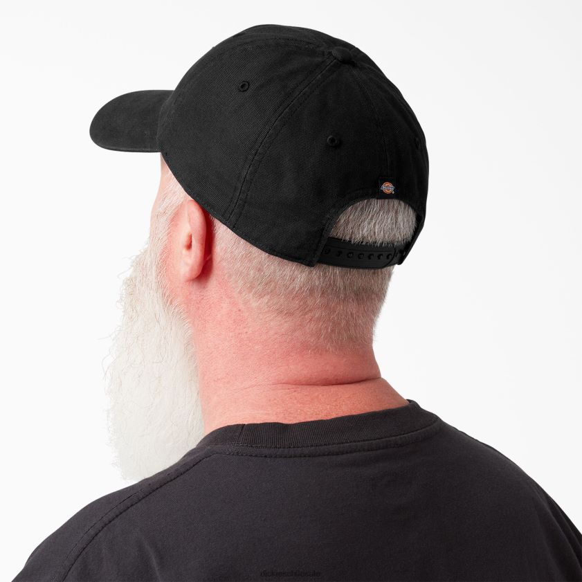 negro (negro) unisexo gorra de lona lavada Dickies accesorios X4H0F2881