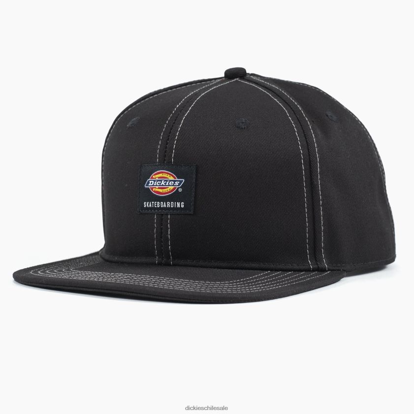 negro (negro) unisexo gorra snapback de visera plana de skate Dickies accesorios X4H0F2919