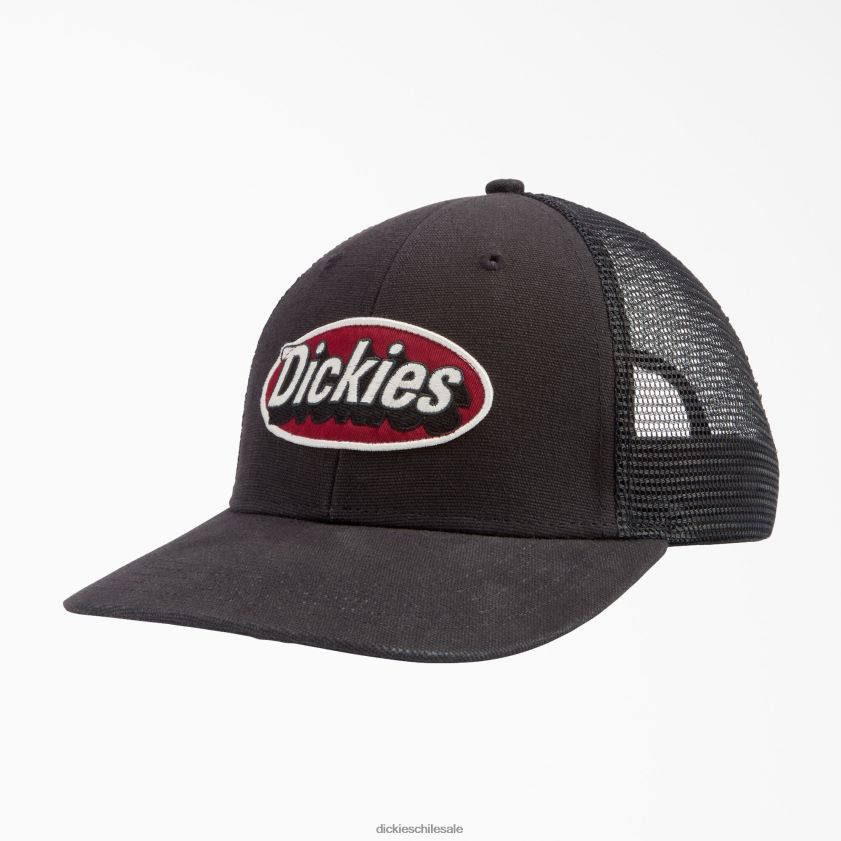 negro (negro) unisexo gorra trucker con parche del logo Dickies accesorios X4H0F2903