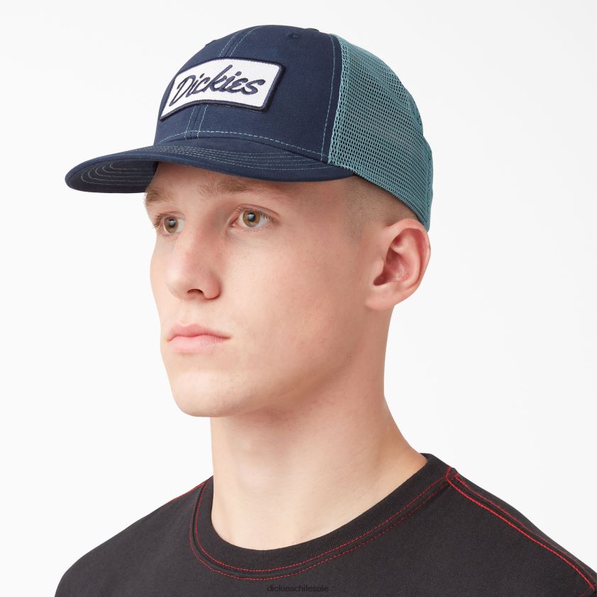 tinta azul marino/porcelana (i2n) unisexo gorra trucker con parche del logo Dickies accesorios X4H0F2907