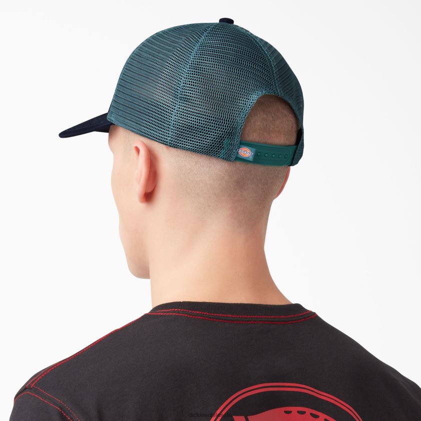 tinta azul marino/porcelana (i2n) unisexo gorra trucker con parche del logo Dickies accesorios X4H0F2907