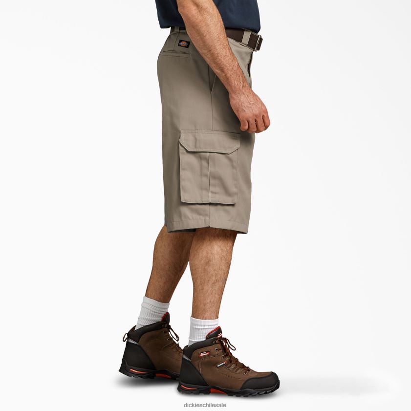 arena del desierto (ds) hombres pantalones cortos de trabajo de ajuste holgado de 13\" Dickies ropa de trabajo X4H0F405