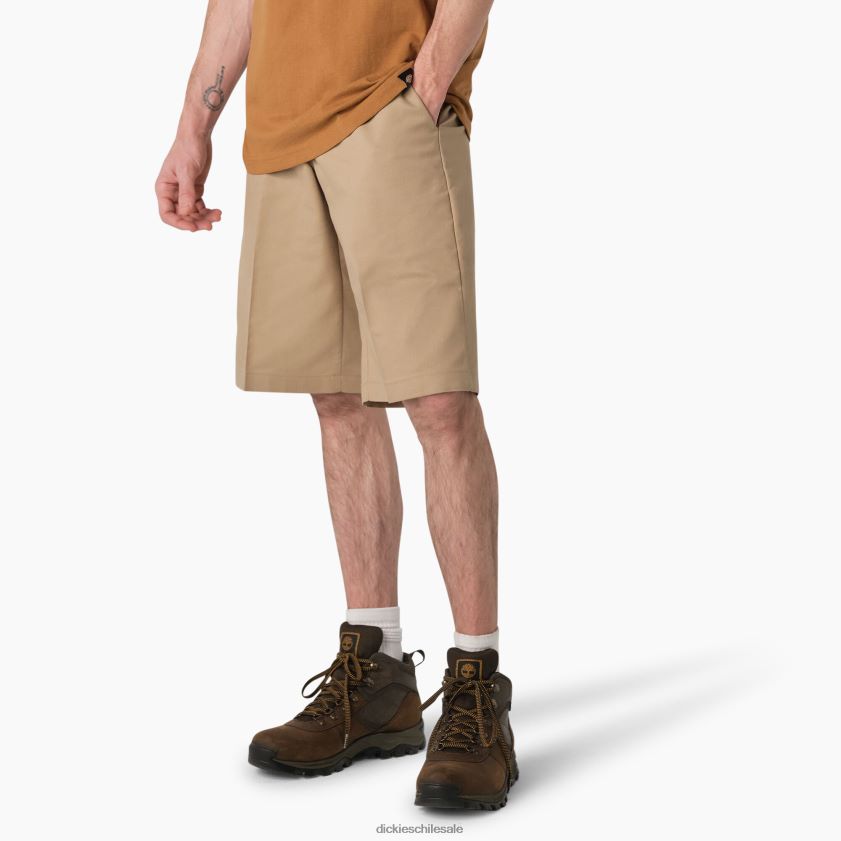 arena del desierto (ds) hombres shorts de frente plano con cintura activa refrescante 13\" Dickies ropa de trabajo X4H0F401