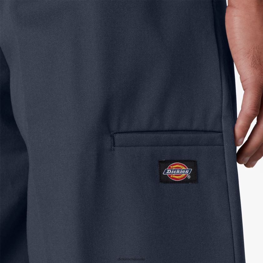 azul marino oscuro (dn) hombres pantalones cortos de trabajo con bolsillo multiusos de ajuste holgado de 15\" Dickies ropa de trabajo X4H0F358