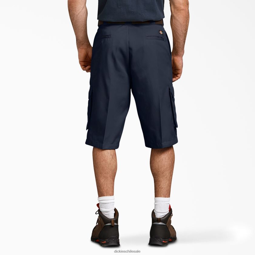 azul marino oscuro (dn) hombres pantalones cortos de trabajo de ajuste holgado de 13\" Dickies ropa de trabajo X4H0F404