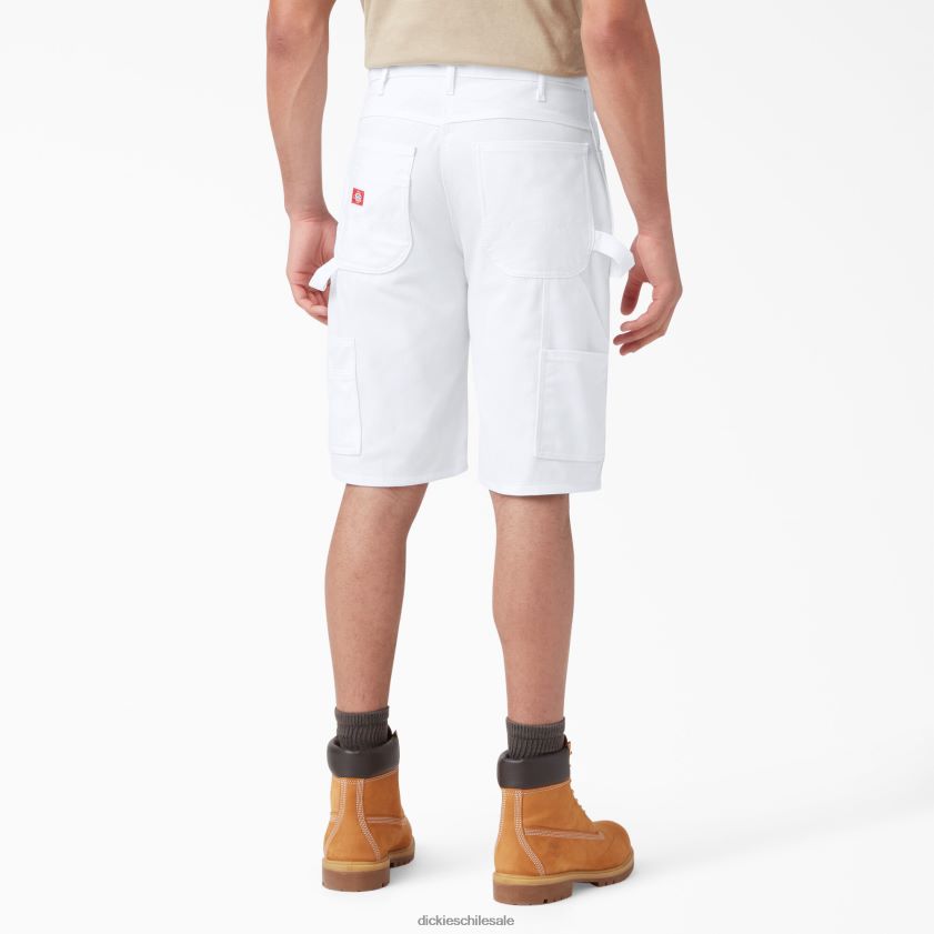 blanco (wh) hombres pantalones cortos de pintor de utilidad de ajuste relajado 11\" Dickies ropa de trabajo X4H0F453
