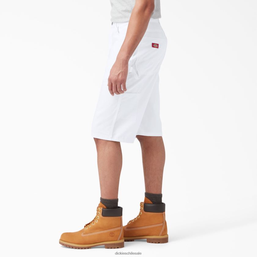 blanco (wh) hombres pantalones cortos utilitarios de pintor de ajuste relajado 13\" Dickies ropa de trabajo X4H0F454