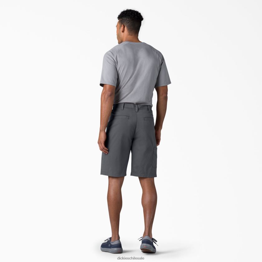 gris carbón (ch) hombres shorts utilitarios de enfriamiento 11\" Dickies ropa de trabajo X4H0F376