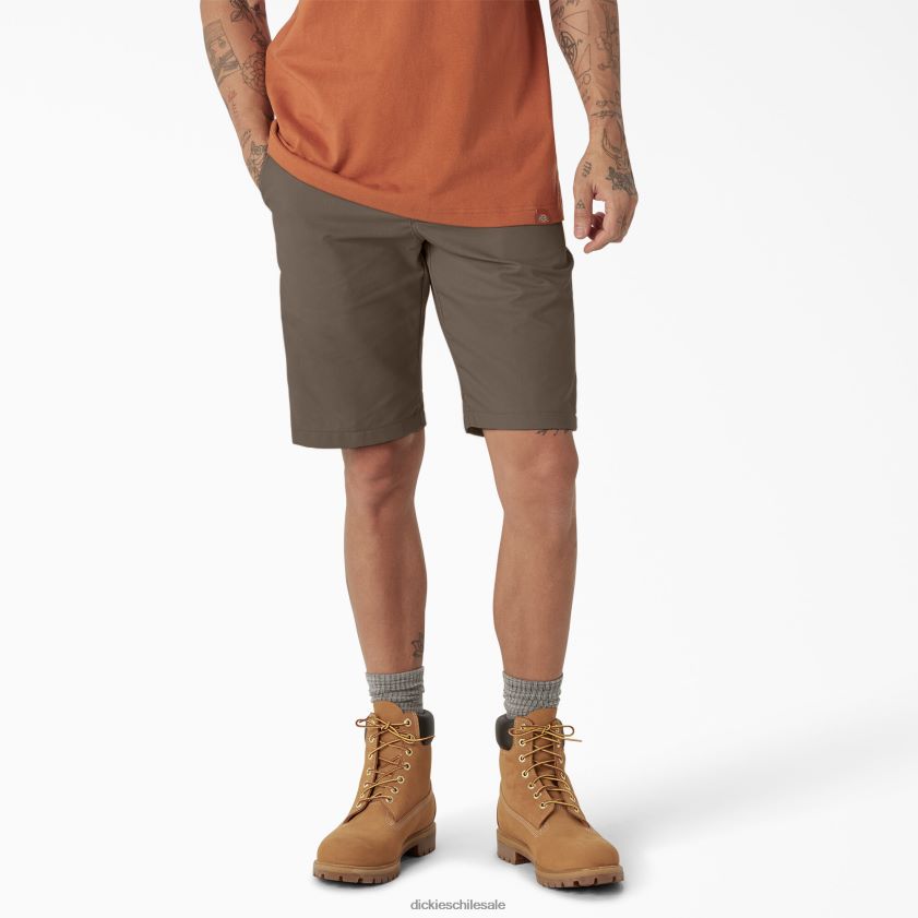 hongo (mr1) hombres pantalones cortos de cintura activa refrescantes 11" Dickies ropa de trabajo X4H0F396