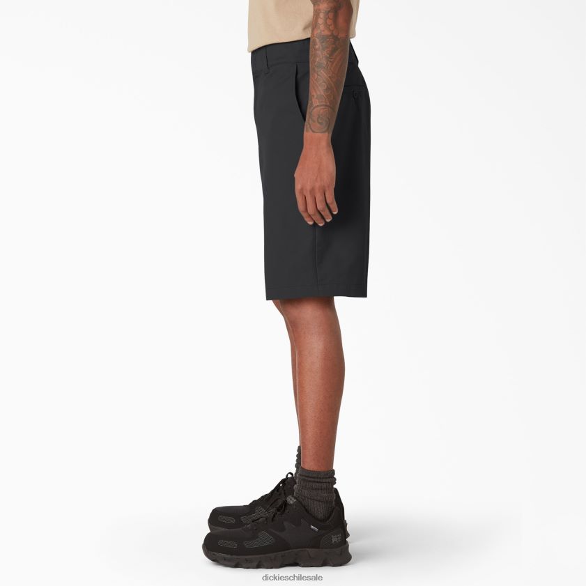 negro (negro) hombres pantalones cortos de cintura activa refrescantes 11\" Dickies ropa de trabajo X4H0F392