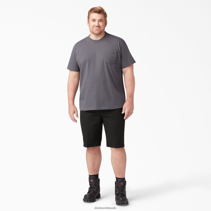 negro (negro) hombres pantalones cortos de cintura activa refrescantes 11\" Dickies ropa de trabajo X4H0F392