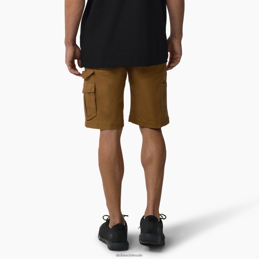 pato marrón enjuagado (rbd) hombres pantalones cortos de pato técnico temp-iq 365 11\" Dickies ropa de trabajo X4H0F483