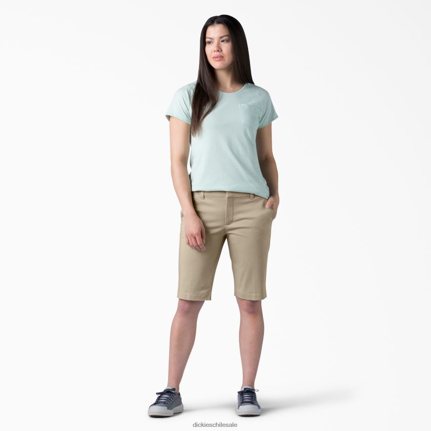 piedra oxford enjuagada (rdg2) mujer bermudas de forma perfecta 11\" Dickies ropa de trabajo X4H0F2234