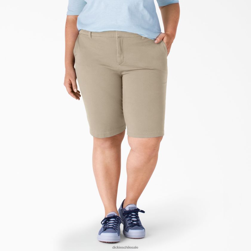 piedra oxford enjuagada (rdg2) mujer bermudas de sarga plus perfect shape 11" Dickies ropa de trabajo X4H0F2251