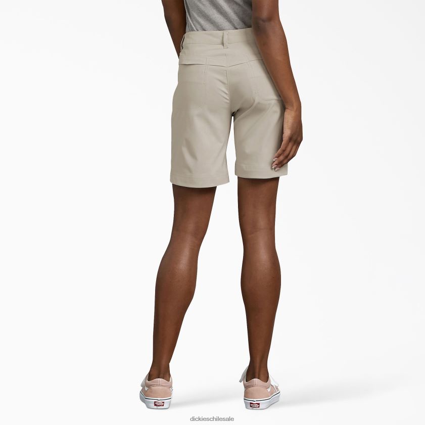 piedra (st) mujer pantalones cortos de refrigeración 9\" Dickies ropa de trabajo X4H0F1602