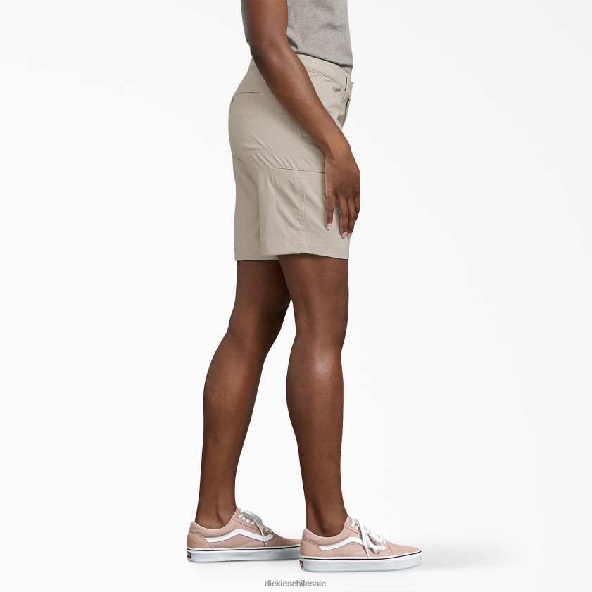 piedra (st) mujer pantalones cortos de refrigeración 9\" Dickies ropa de trabajo X4H0F1602