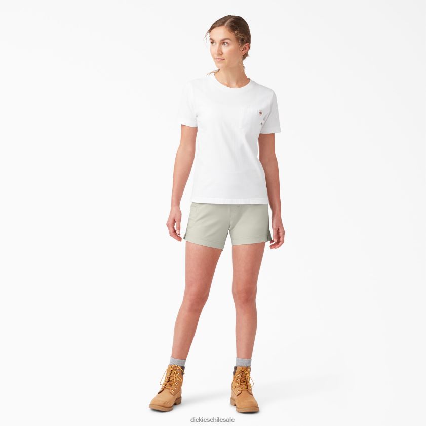 piedra (st) mujer shorts refrescantes de 5\" Dickies ropa de trabajo X4H0F1598