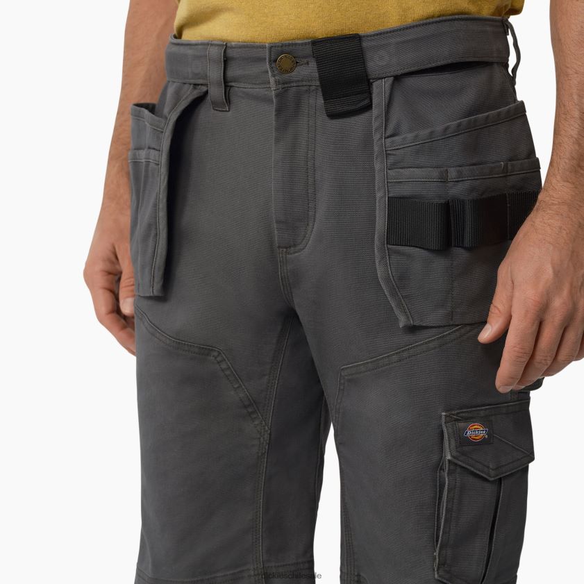 pizarra enjuagada (rsl) hombres pantalones cortos de pato técnico temp-iq 365 11\" Dickies ropa de trabajo X4H0F484
