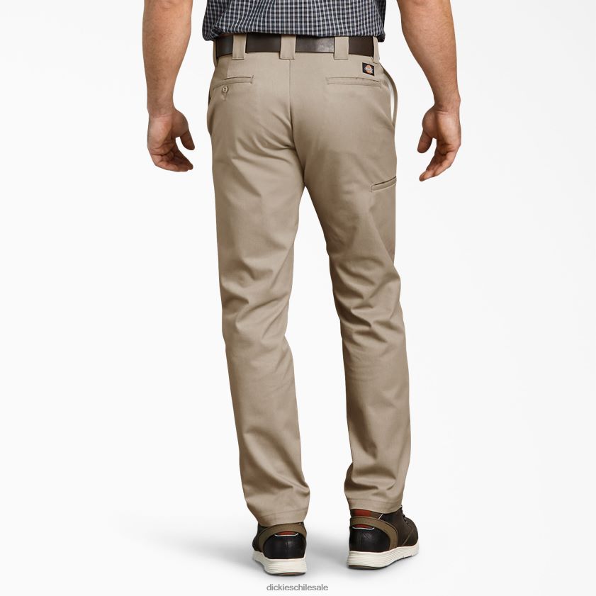 arena del desierto (ds) hombres pantalones de trabajo multiusos con bolsillos y pernera cónica slim fit Dickies ropa de trabajo X4H0F110