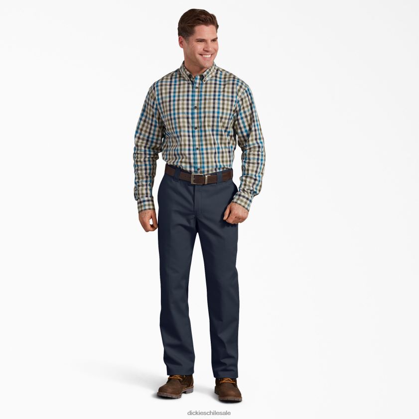 azul marino oscuro (dn) hombres pantalones de cintura activa de ajuste regular Dickies ropa de trabajo X4H0F170
