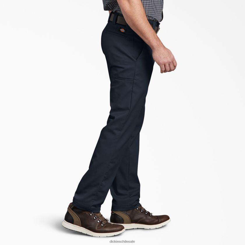 azul marino oscuro (dn) hombres pantalones de trabajo multiusos con bolsillos y pernera cónica slim fit Dickies ropa de trabajo X4H0F109