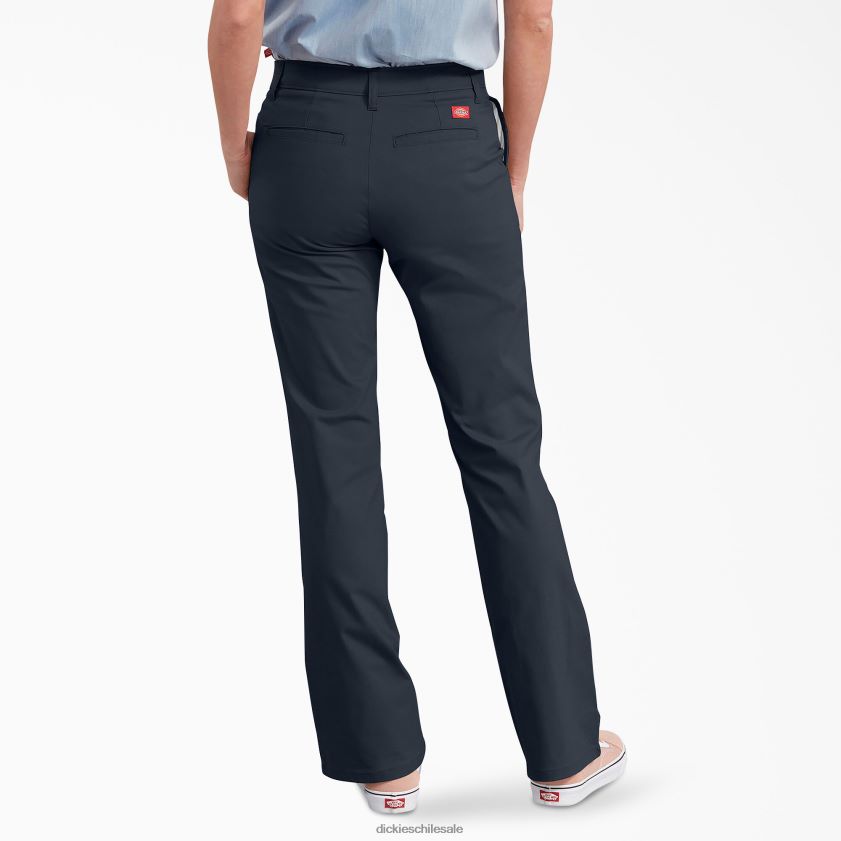 azul marino oscuro (dn) mujer pantalones bootcut ajustados Dickies ropa de trabajo X4H0F1716