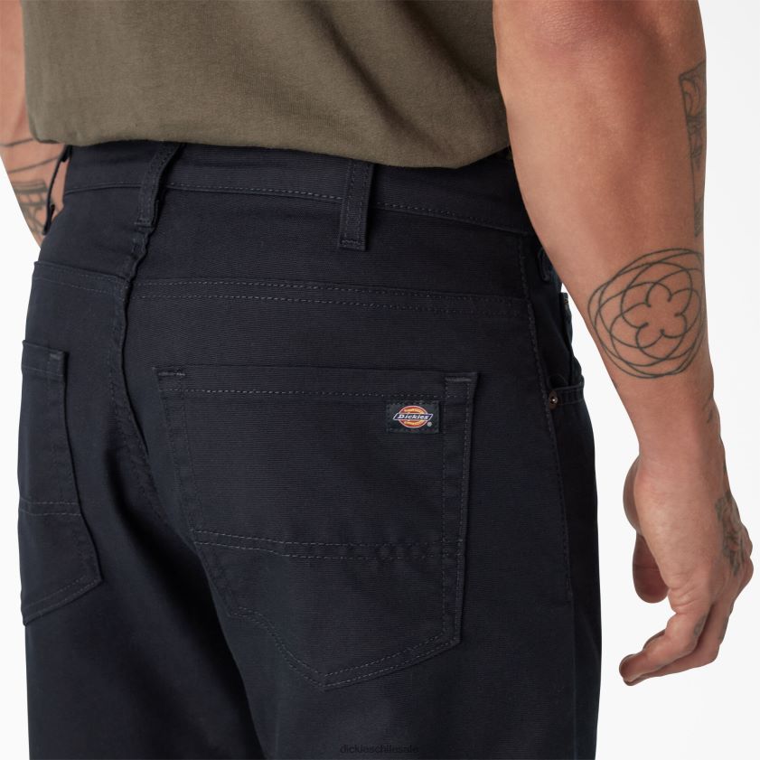 azul marino oscuro lavado a la piedra (sdn) hombres pantalones de pato de corte regular Dickies ropa de trabajo X4H0F137