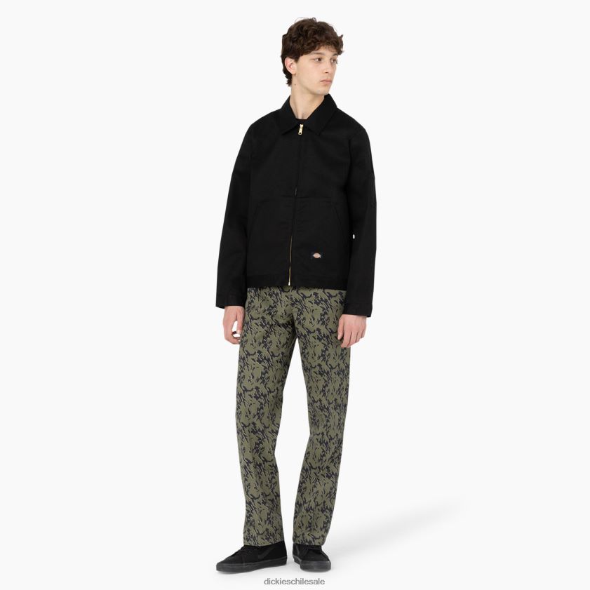 camuflaje verde militar glitch (mpe) hombres pantalones de trabajo de camuflaje de Drawsey Dickies ropa de trabajo X4H0F331