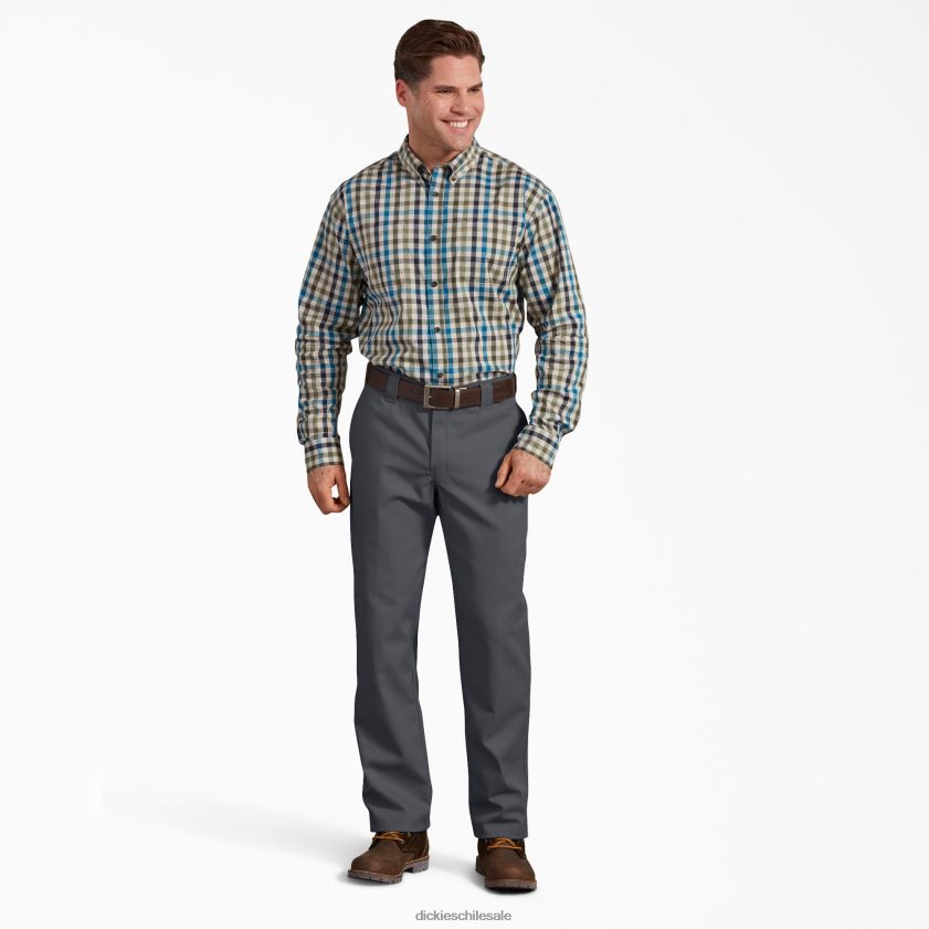 gris carbón (ch) hombres pantalones de cintura activa de ajuste regular Dickies ropa de trabajo X4H0F169