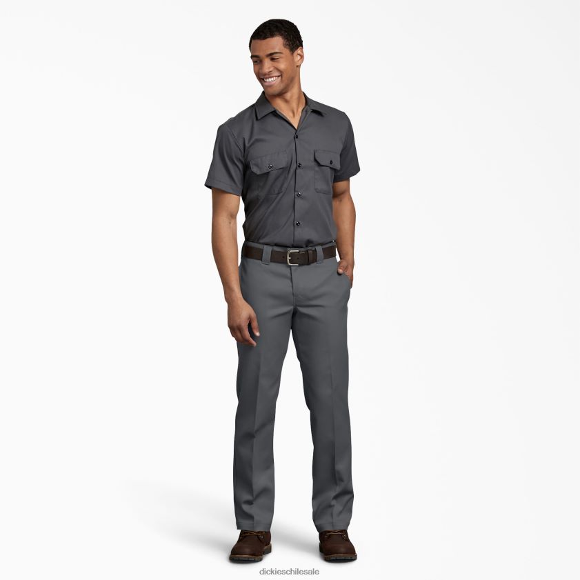 gris carbón (ch) hombres pantalones de trabajo ajustados y flexibles Dickies ropa de trabajo X4H0F153