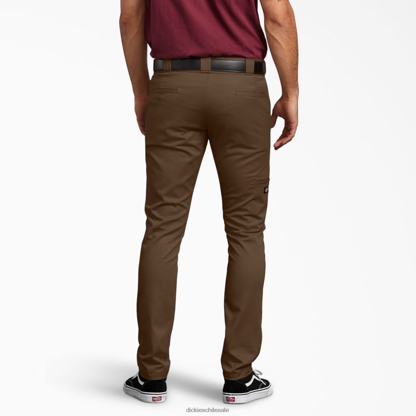 marrón madera (tb) hombres pantalones de trabajo ajustados con doble rodilla Dickies ropa de trabajo X4H0F48