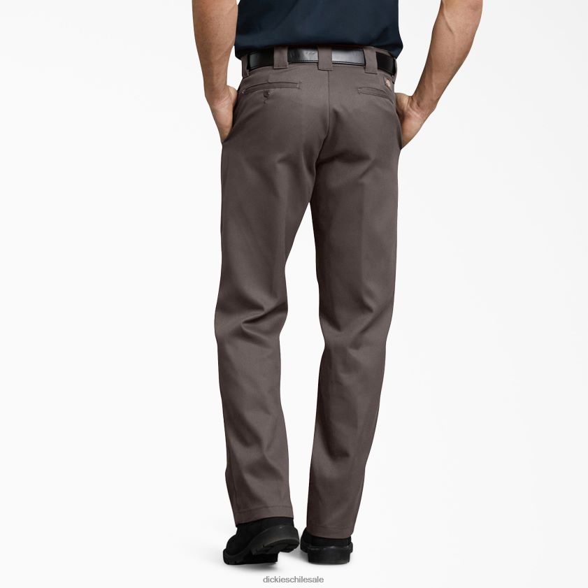 marrón oscuro (db) hombres pantalones de trabajo flexibles 874 Dickies ropa de trabajo X4H0F23