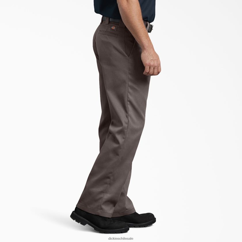 marrón oscuro (db) hombres pantalones de trabajo flexibles 874 Dickies ropa de trabajo X4H0F23