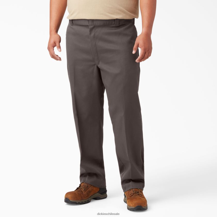 marrón oscuro (db) hombres pantalones de trabajo flexibles 874 Dickies ropa de trabajo X4H0F23