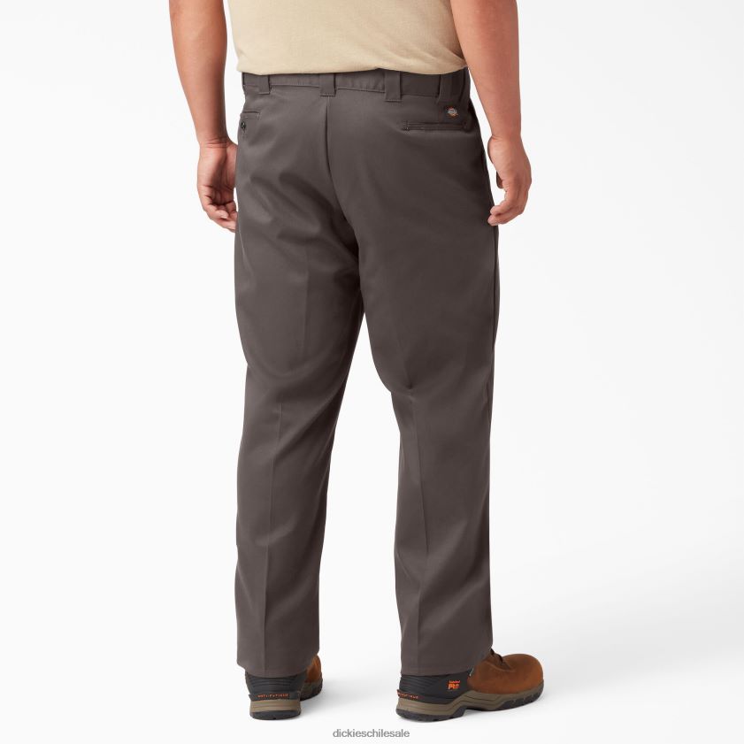 marrón oscuro (db) hombres pantalones de trabajo flexibles 874 Dickies ropa de trabajo X4H0F23