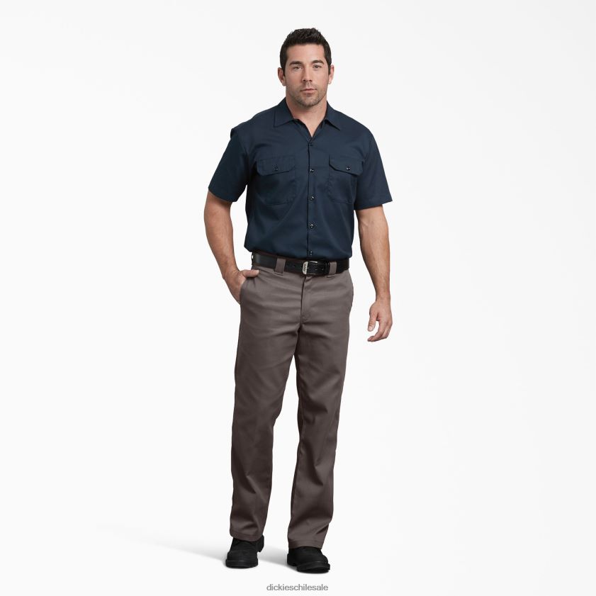 marrón oscuro (db) hombres pantalones de trabajo flexibles 874 Dickies ropa de trabajo X4H0F23