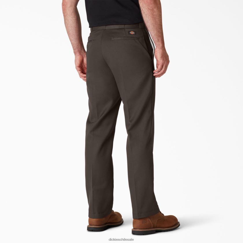 marrón oscuro (db) hombres pantalones de trabajo originales 874 Dickies ropa de trabajo X4H0F4